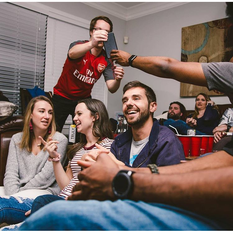 The third time we were ever in the same room as each other. Superbowl party 2019