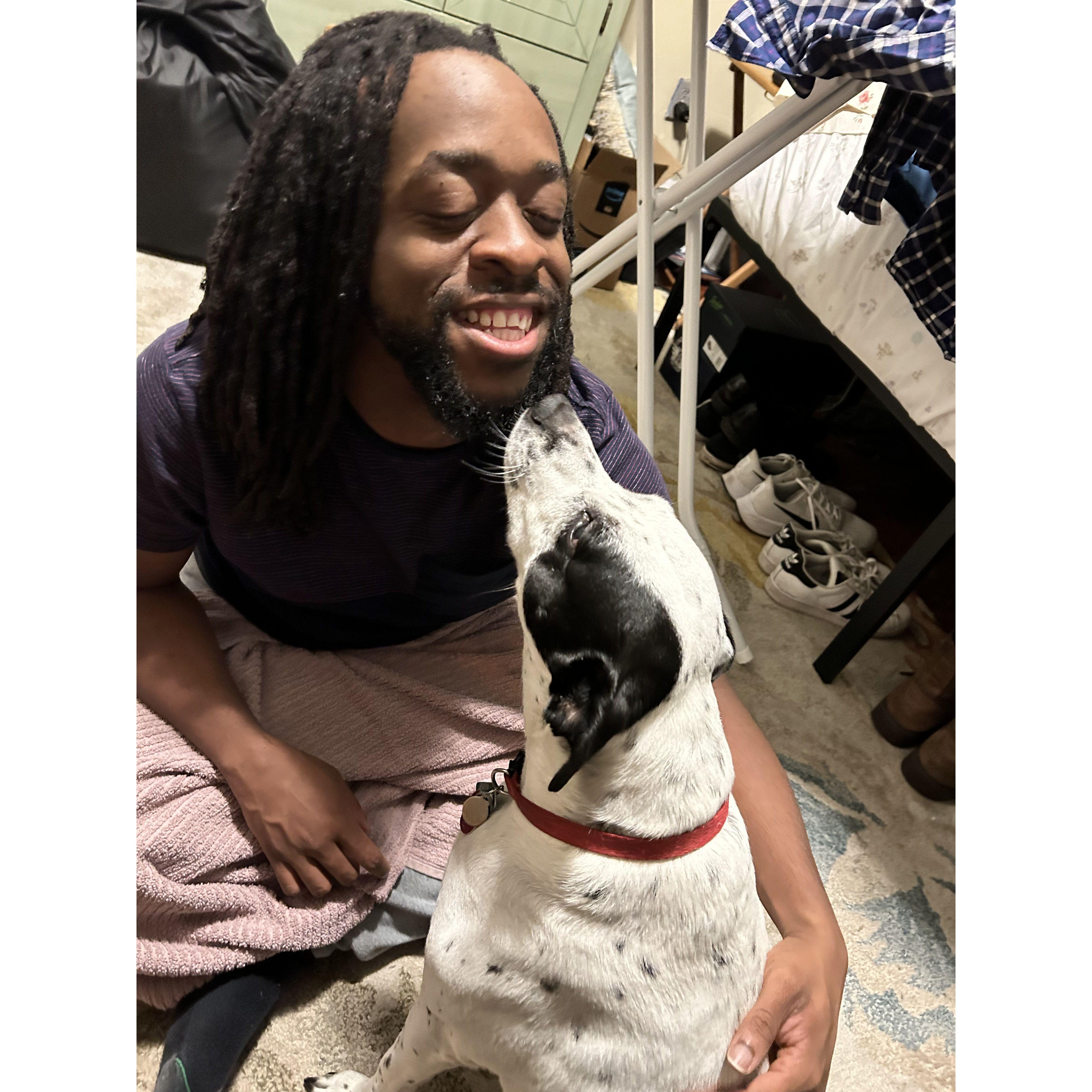 Pepper getting to know her soon to be “Dad”