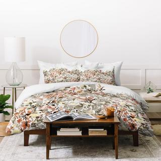 Magic Summery Flowers Terracota Duvet Cover