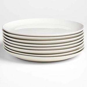 Hudson Natural Stoneware Dinner Plates, Set of 8