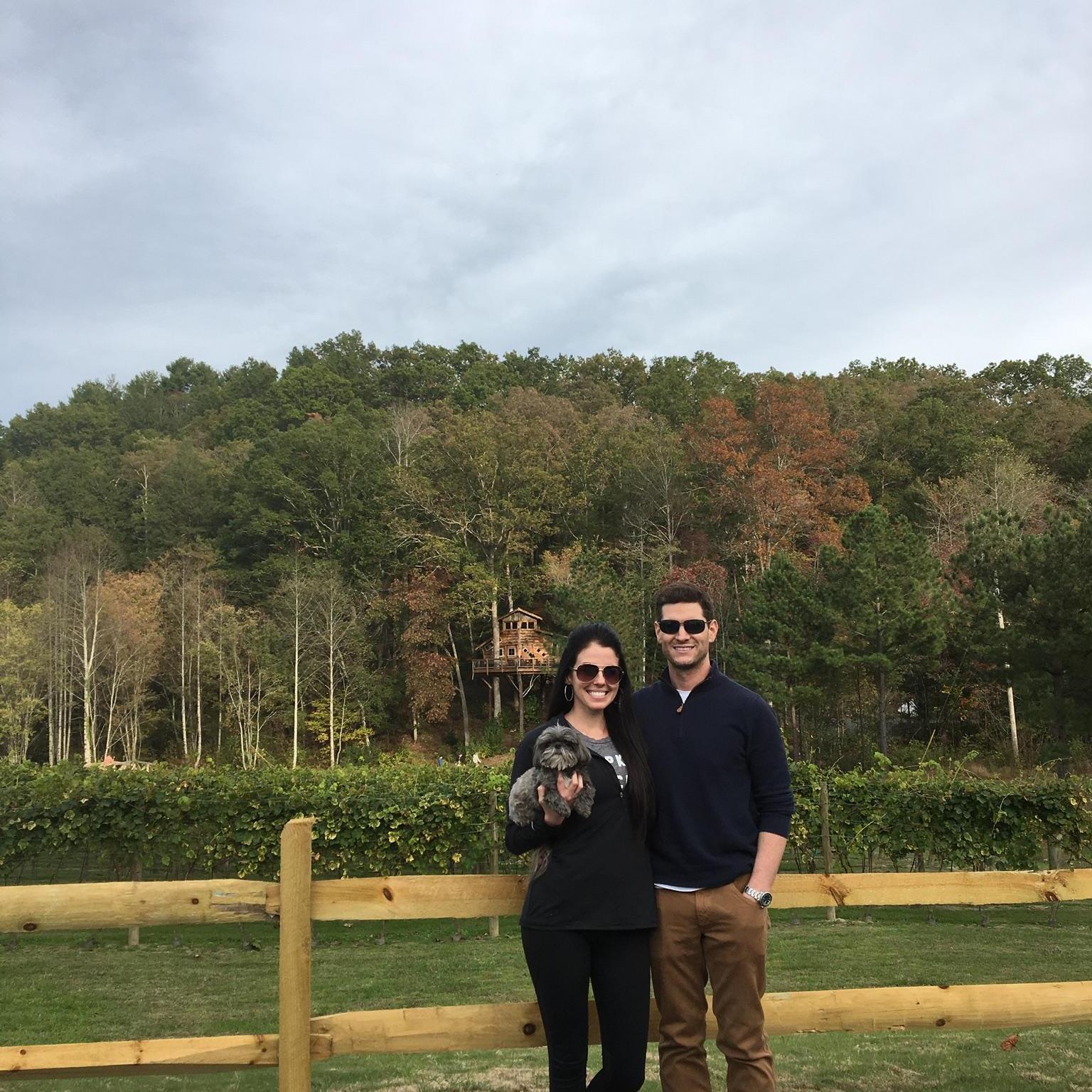 This was the first time we met in Blue Ridge, GA and the first picture we ever took! Of course Pippa was there too :)