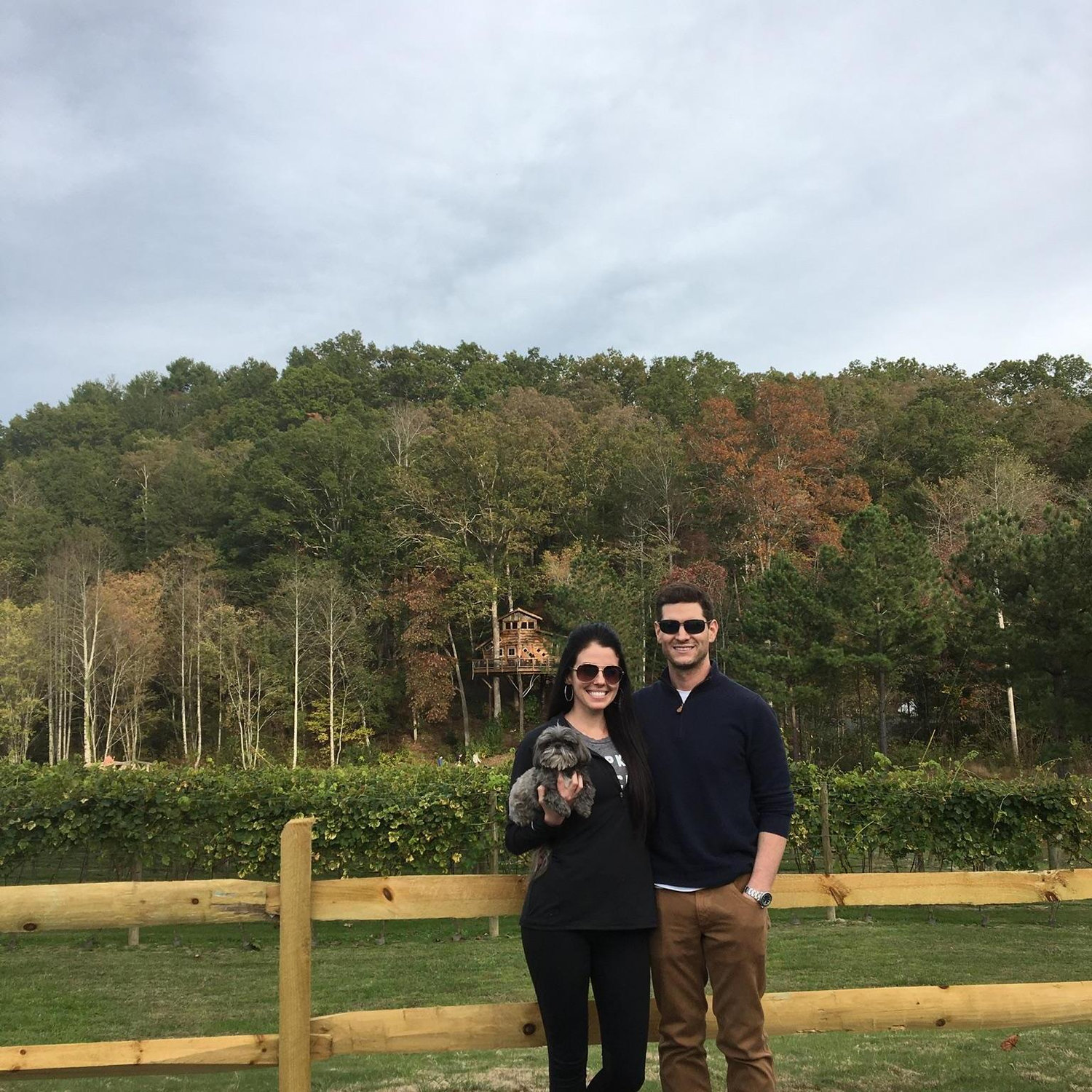 This was the first time we met in Blue Ridge, GA and the first picture we ever took! Of course Pippa was there too :)