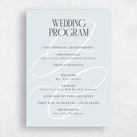 Blue Wedding Program - Ferrara