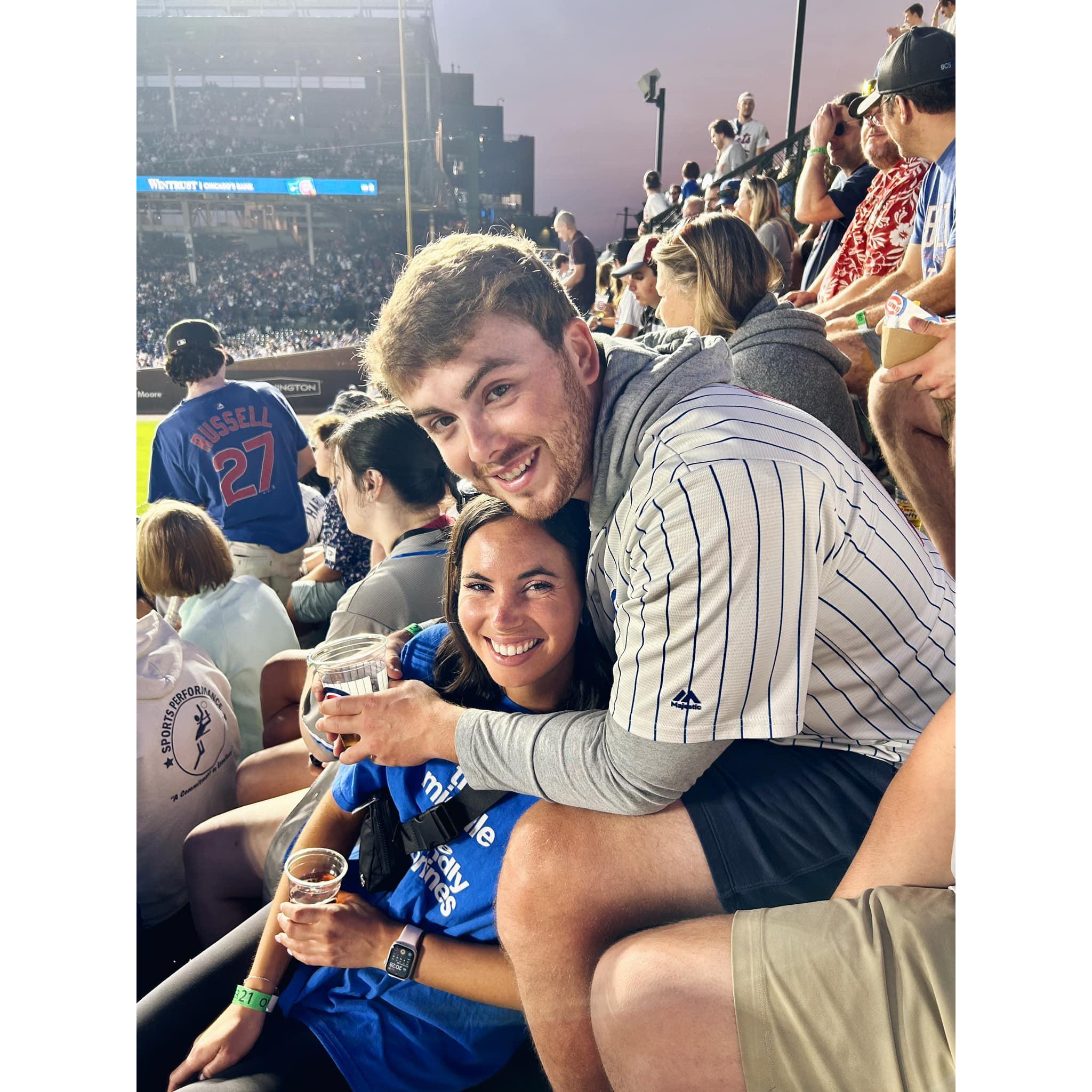 Another Cub's game spent in the bleachers