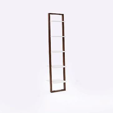 Ladder Bookshelf - Narrow (White/Espresso)
