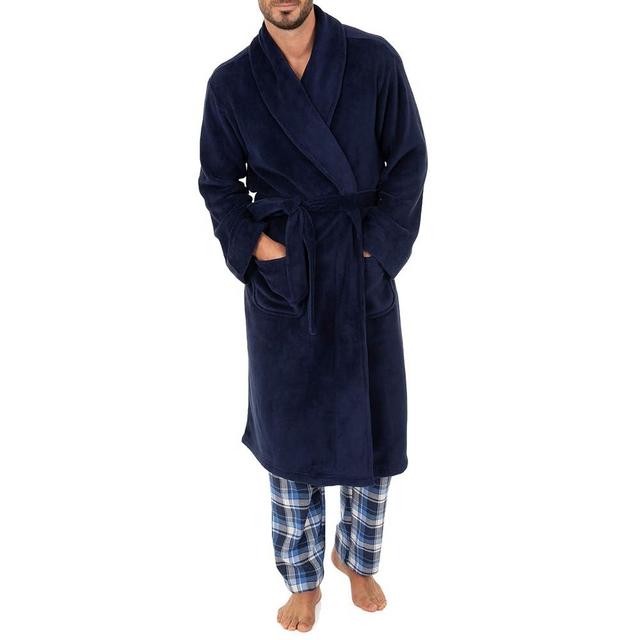 IZOD mens Comfort-soft Fleece Robe