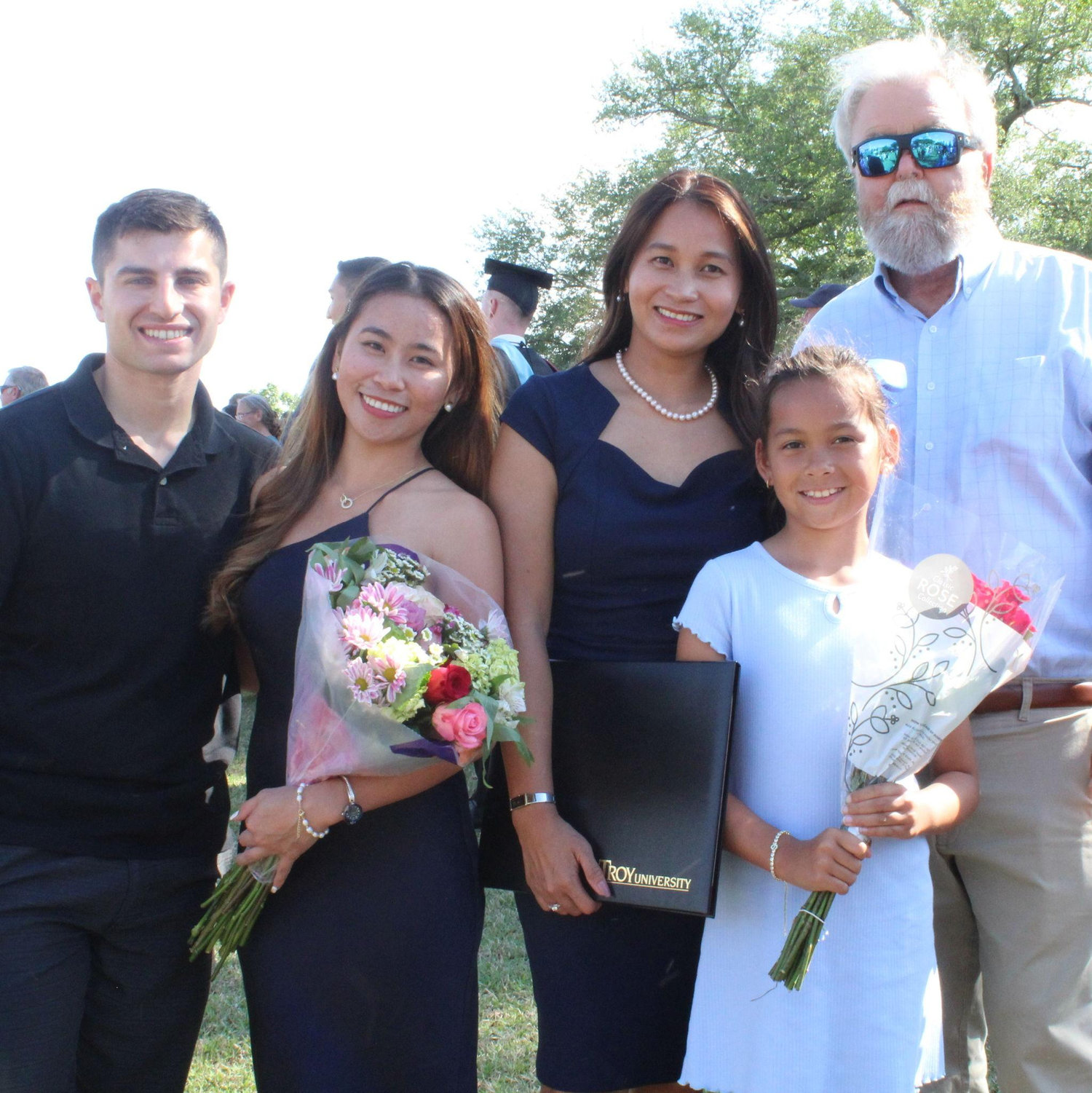 Angel’s grad school graduation.