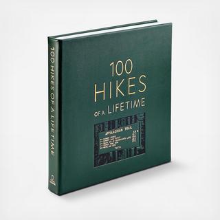 100 Hikes of a Lifetime Leather Bound Book