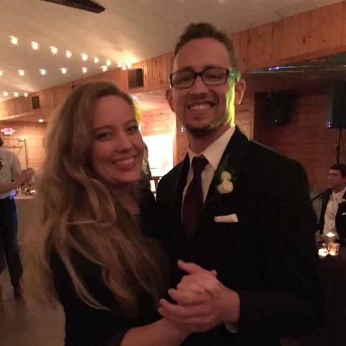 Dancing together at the wedding of Lauren and Nick Parker where Niles served as Best Man. Parker, Texas - September 2018