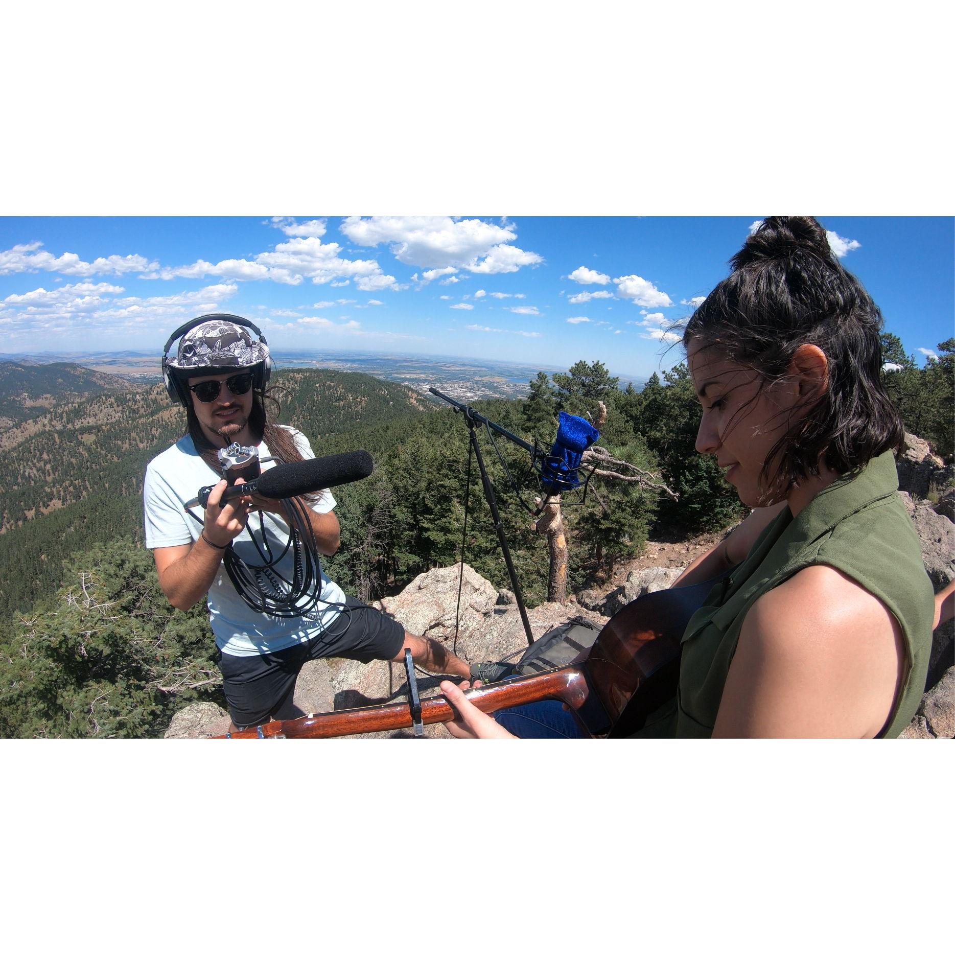 This is from when we first met in August 2019 ☺️ Peter was recording sound for Brittany's music video "West."
