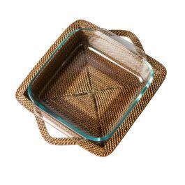 Rattan Sq Baker 3qt