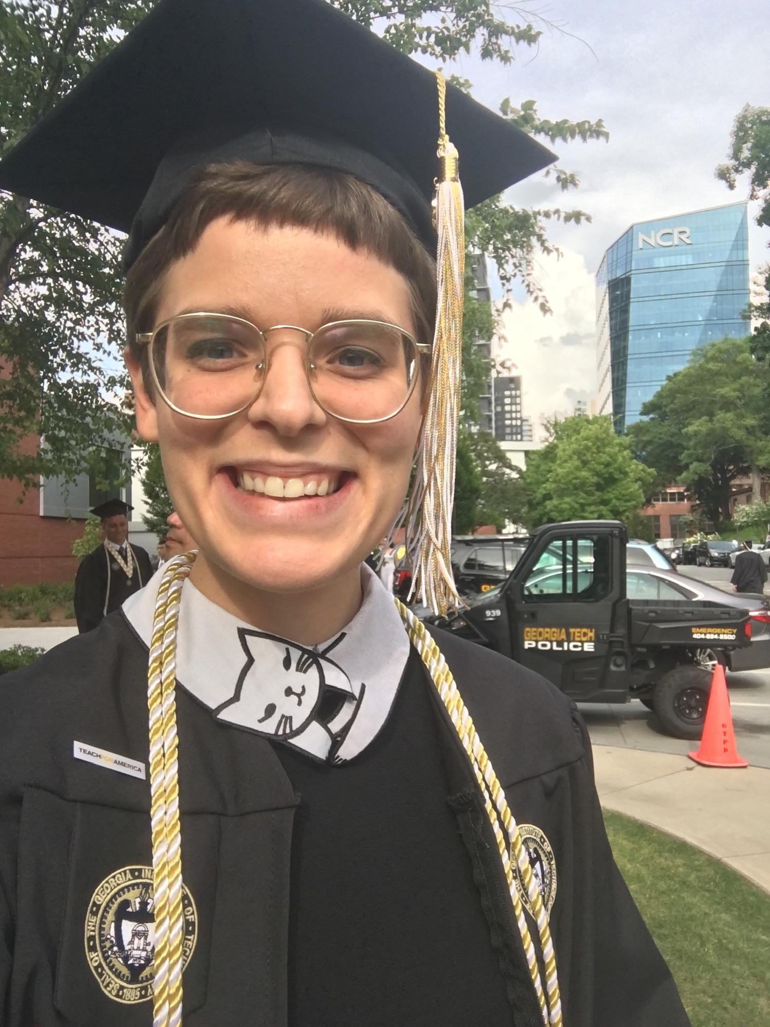 Photo I sent to Ryan after my graduation in 2019. (He was traveling with his band)
