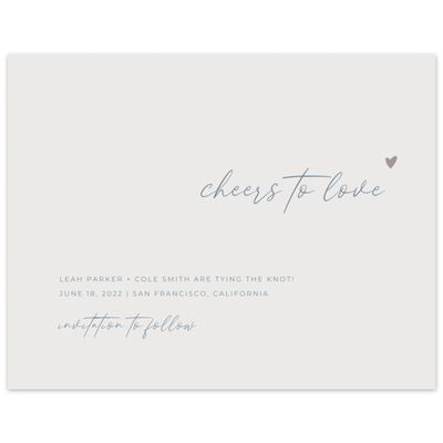 Beige Wedding Digital Save the Date - Marley Type