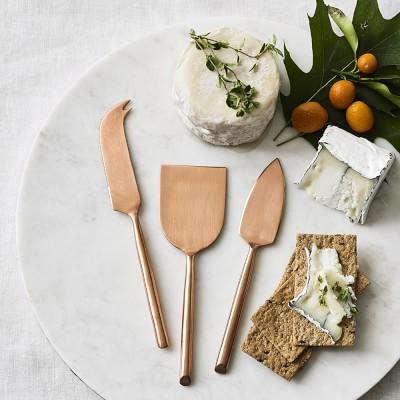 Copper Cheese Knives, Set of 3