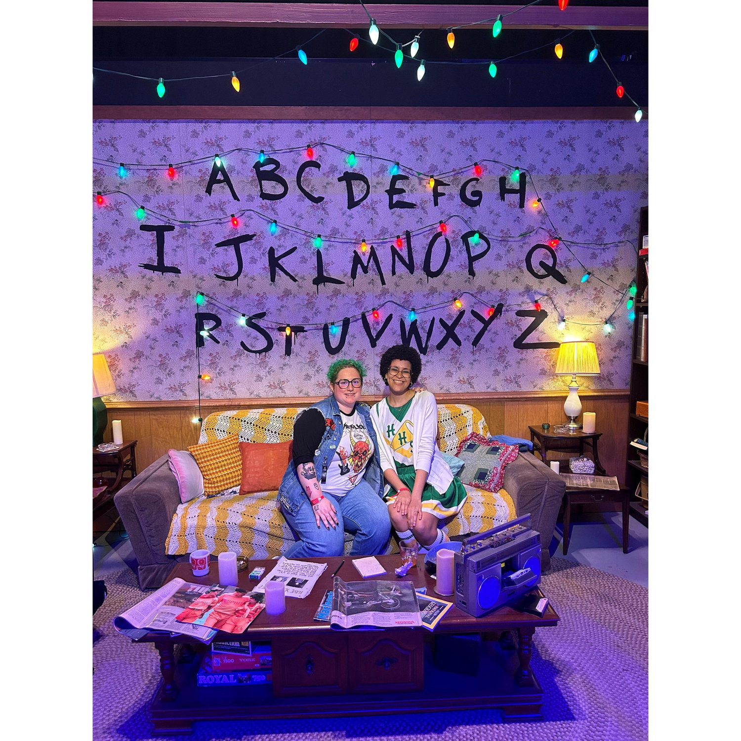 We went to the Stranger Things experience in Toronto! River especially loves Stranger Things