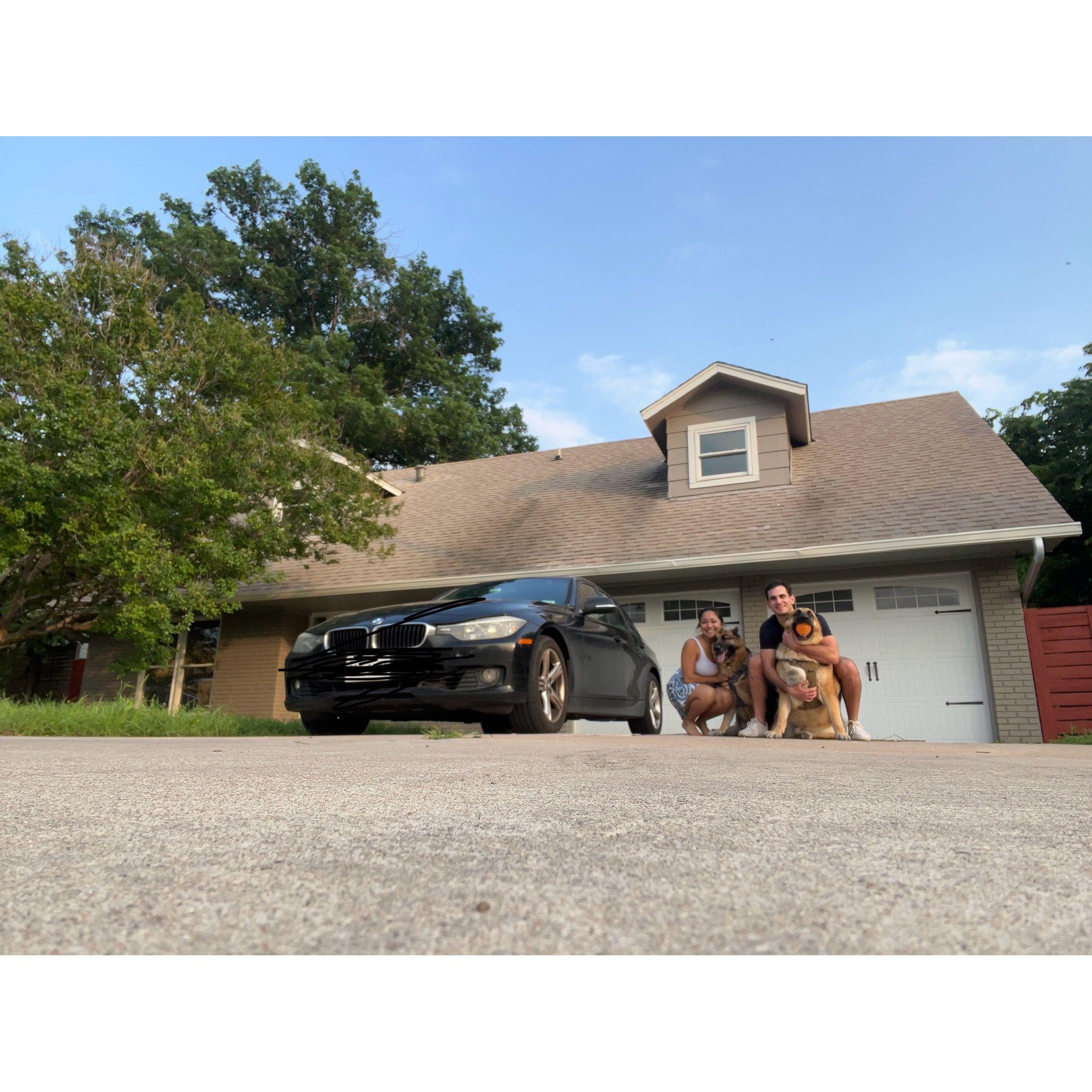 When we bought our first house together. April 24'