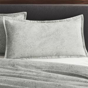 Brice Grey Patterned King Sham