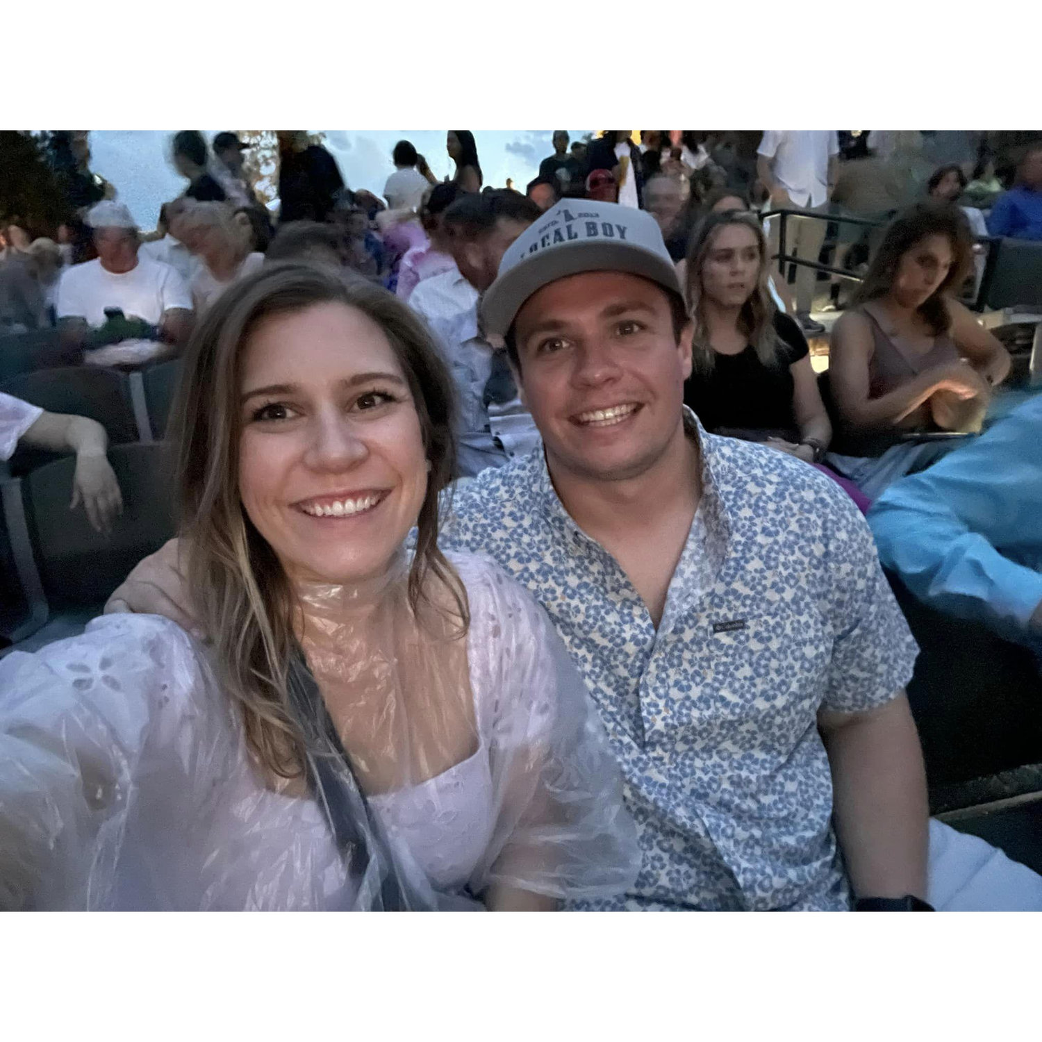 Hunter and Jackie love live music. Fun fact, they have attended more concerts in the rain than not.