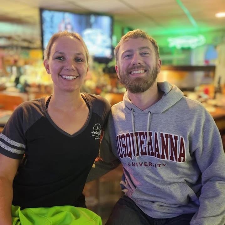 The photo that started it all. Trivia win and the start of something wonderful!