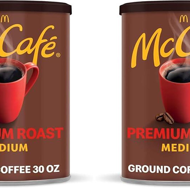 McCafe Premium Roast, Medium Roast Ground Coffee, 30 oz Canister (Pack of 2)