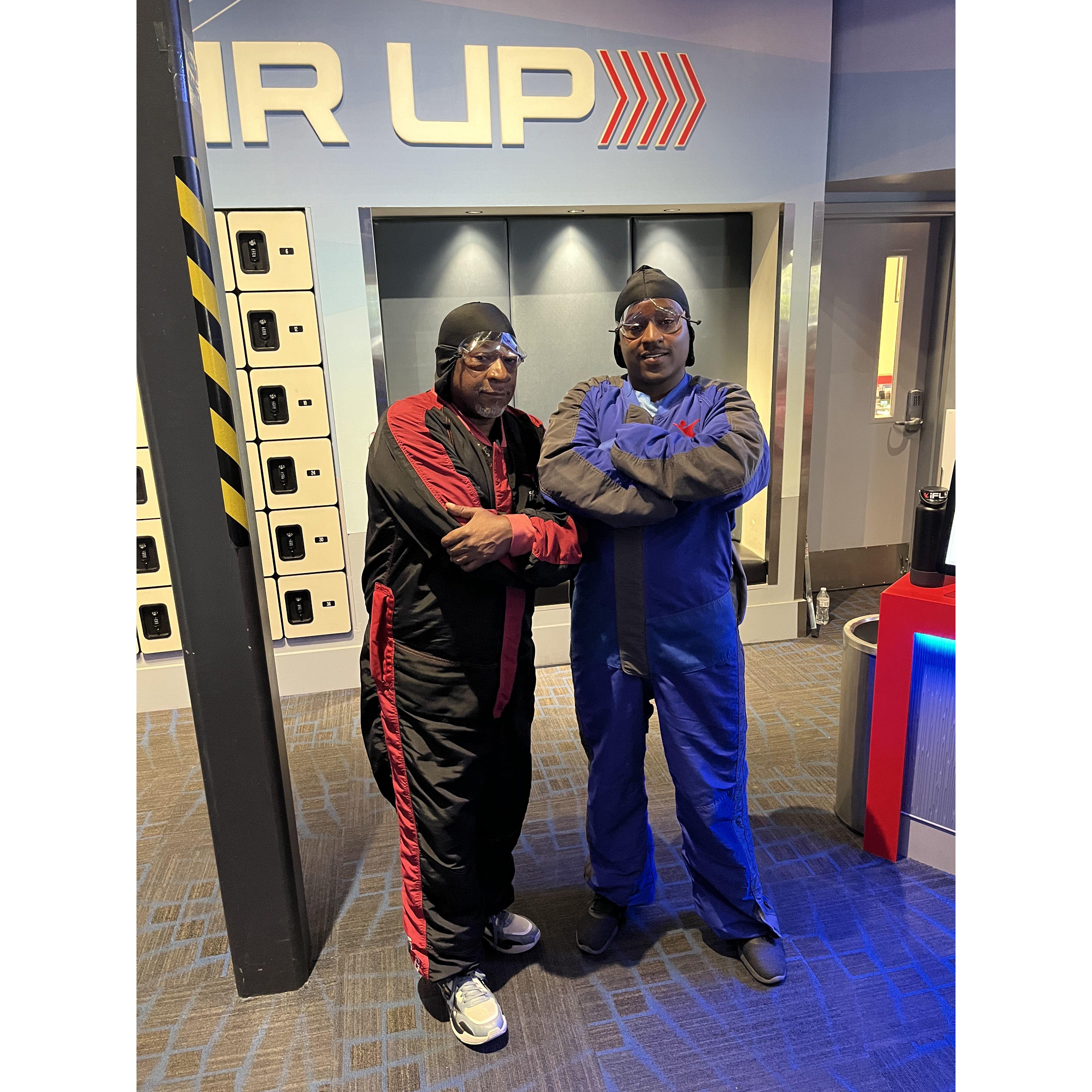 Indoor skydiving with the one and only