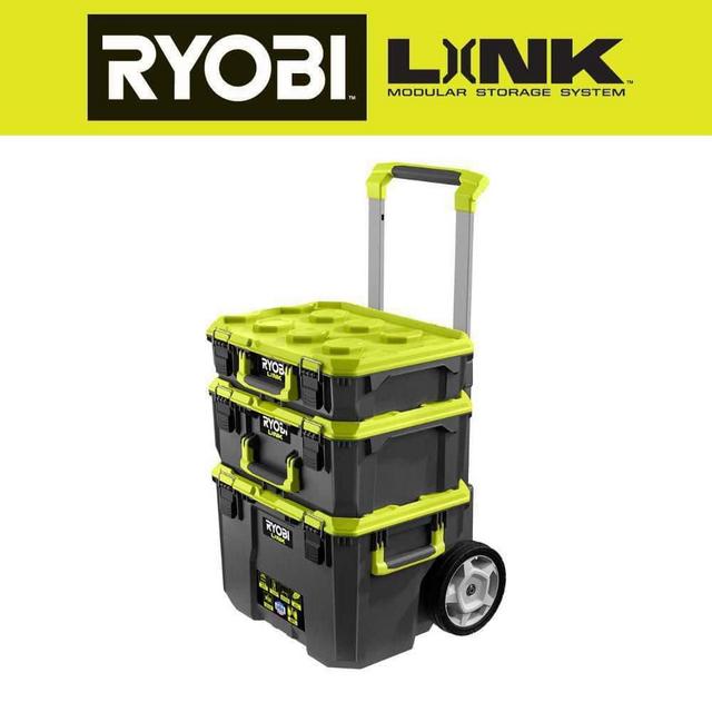 RYOBI LINK Rolling Tool Box with LINK Medium Tool Box and LINK Standard Tool Box STM201-STM102-STM101 - The Home Depot