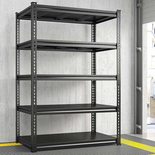 REIBII 72"H Garage Shelving Load 2000 Lbs Garage Storage Shelves Heavy Duty Shelving 5-Tier Adjustable Garage Shelves Sturdy Metal Shelves for Storage Garage Shelf Industrial Shelving 72"H x36"W x18"D