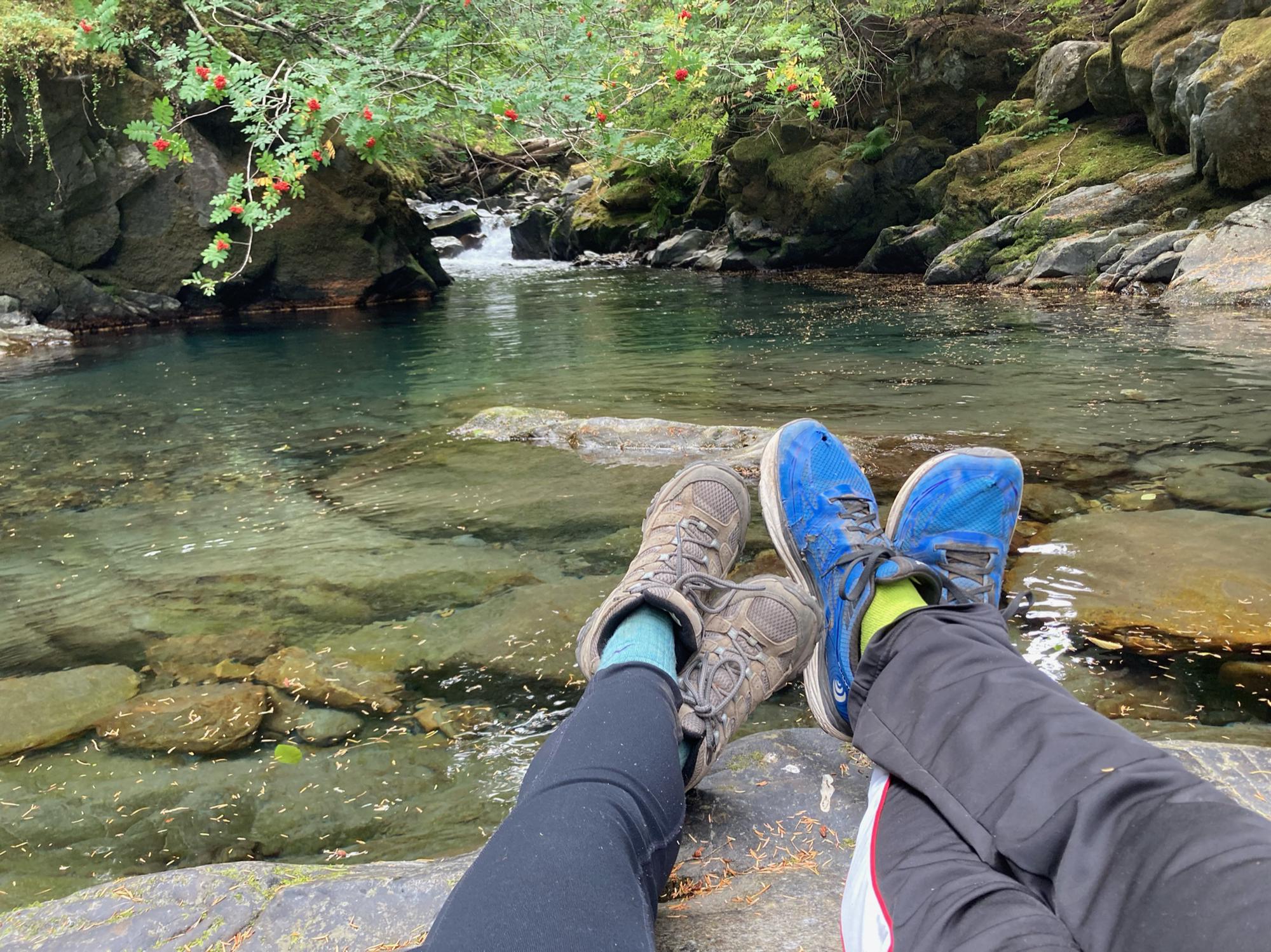 Our favorite backpacking spot so far- in the Olympics on the Dosewallips River.