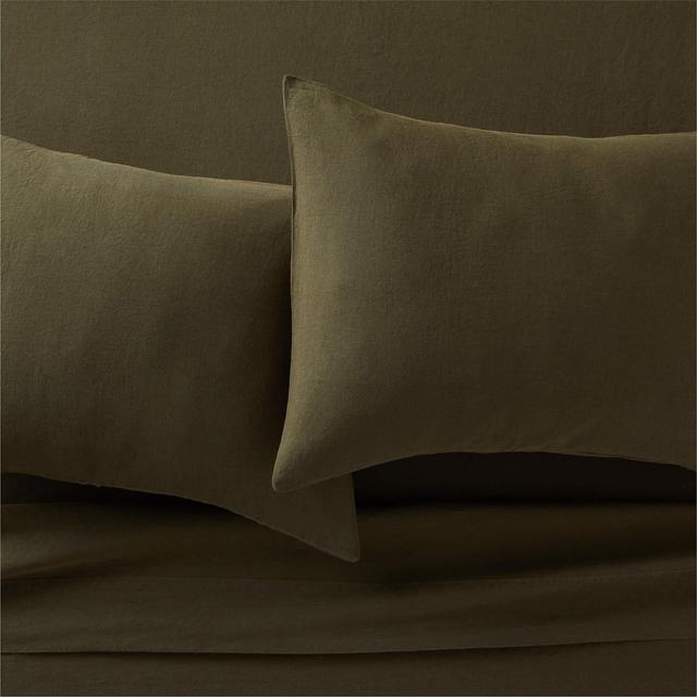 EUROPEAN FLAX-Certified Linen Forest Green King Sheet Set
