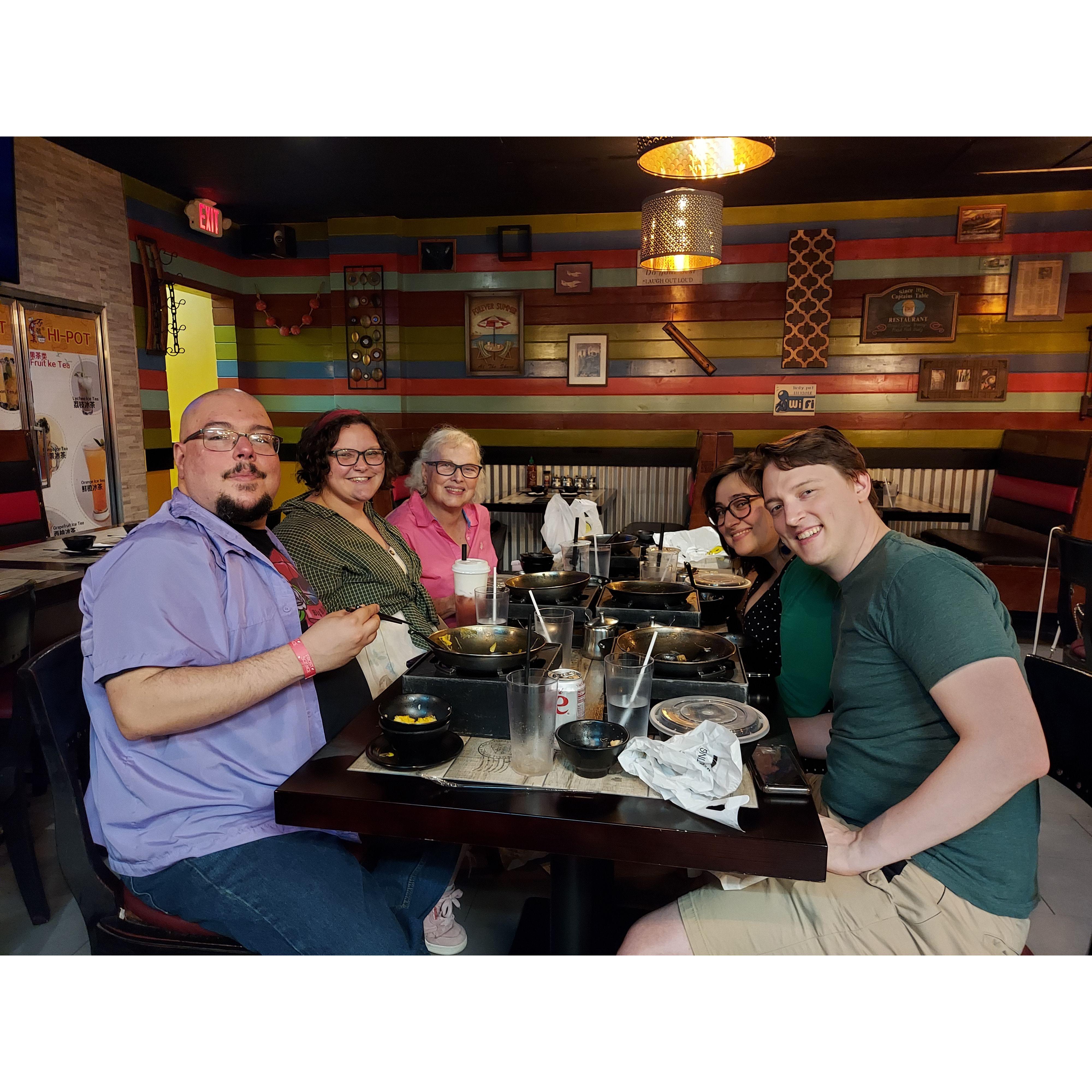 Hot pot night.