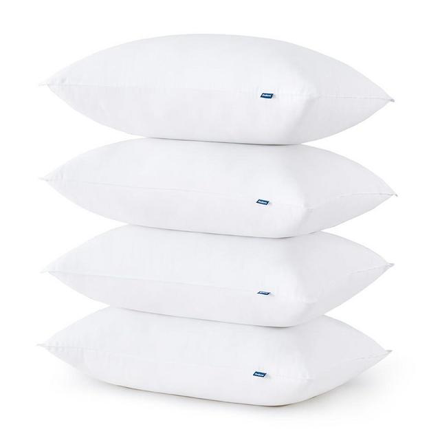 Bedsure Firm Pillows Standard Size Set of 4, Medium Firm Queen Bed Pillows for Sleeping Hotel Quality, Standard Pillows 4 Pack Supportive, Down Alternative Pillow for Side and Back Sleeper