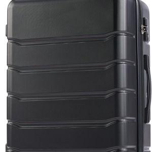 NEWBULIG 28 Inch Checked Luggage, ABS Hard Shell Lightweight Rolling Expandable Suitcase with Smooth Spinner Wheels and TSA Lock for Business Trips and Daily Vacations, Black