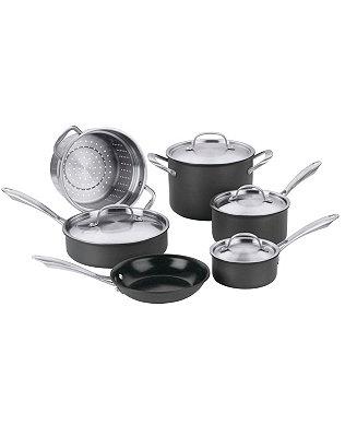 Cuisinart Green Gourmet Hard Anodized 10-Pc. Cookware Set