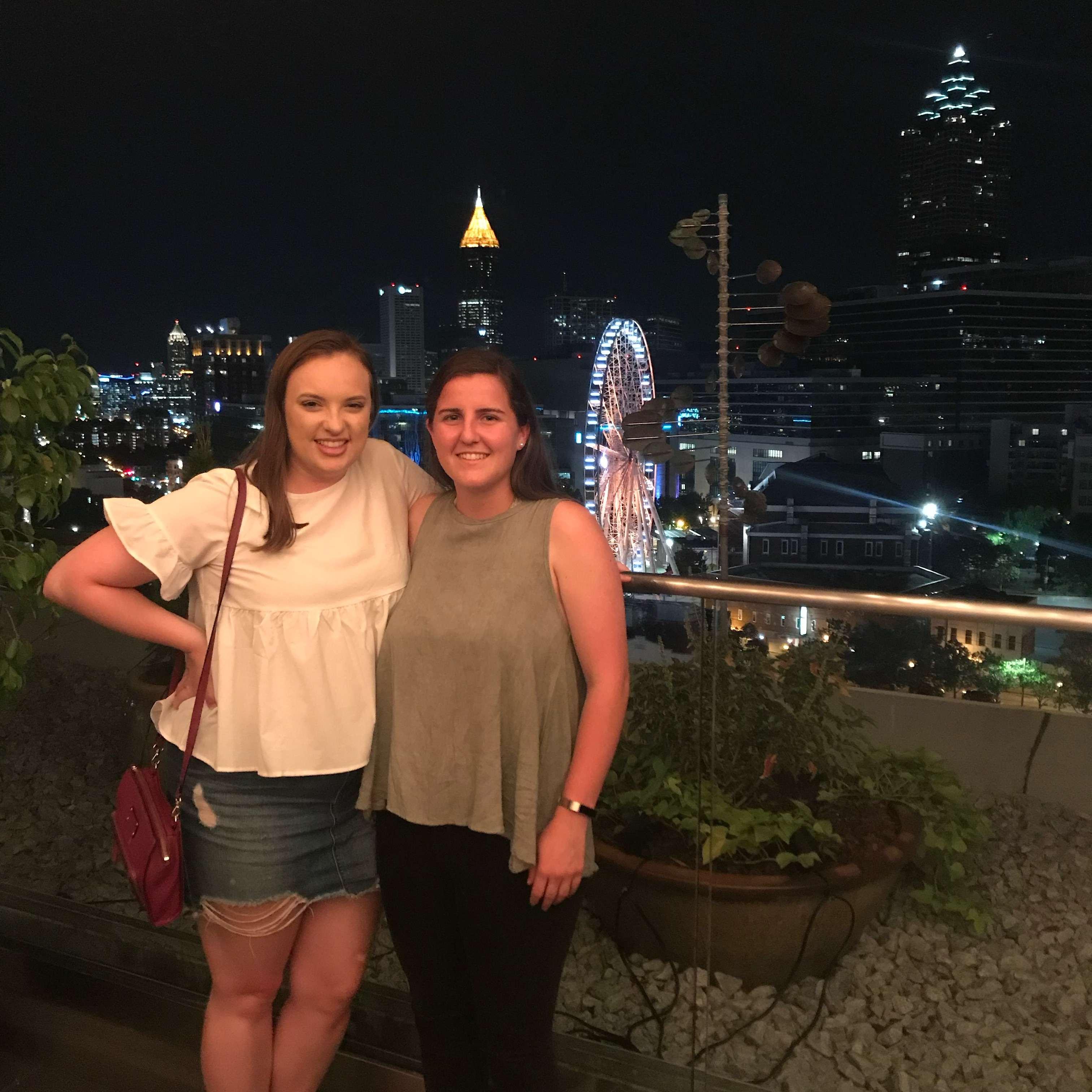 Our one year anniversary date in Atlanta in 2018