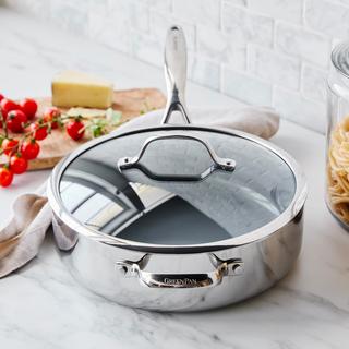 Valencia Pro Stainless Steel Saute Pan with Lid