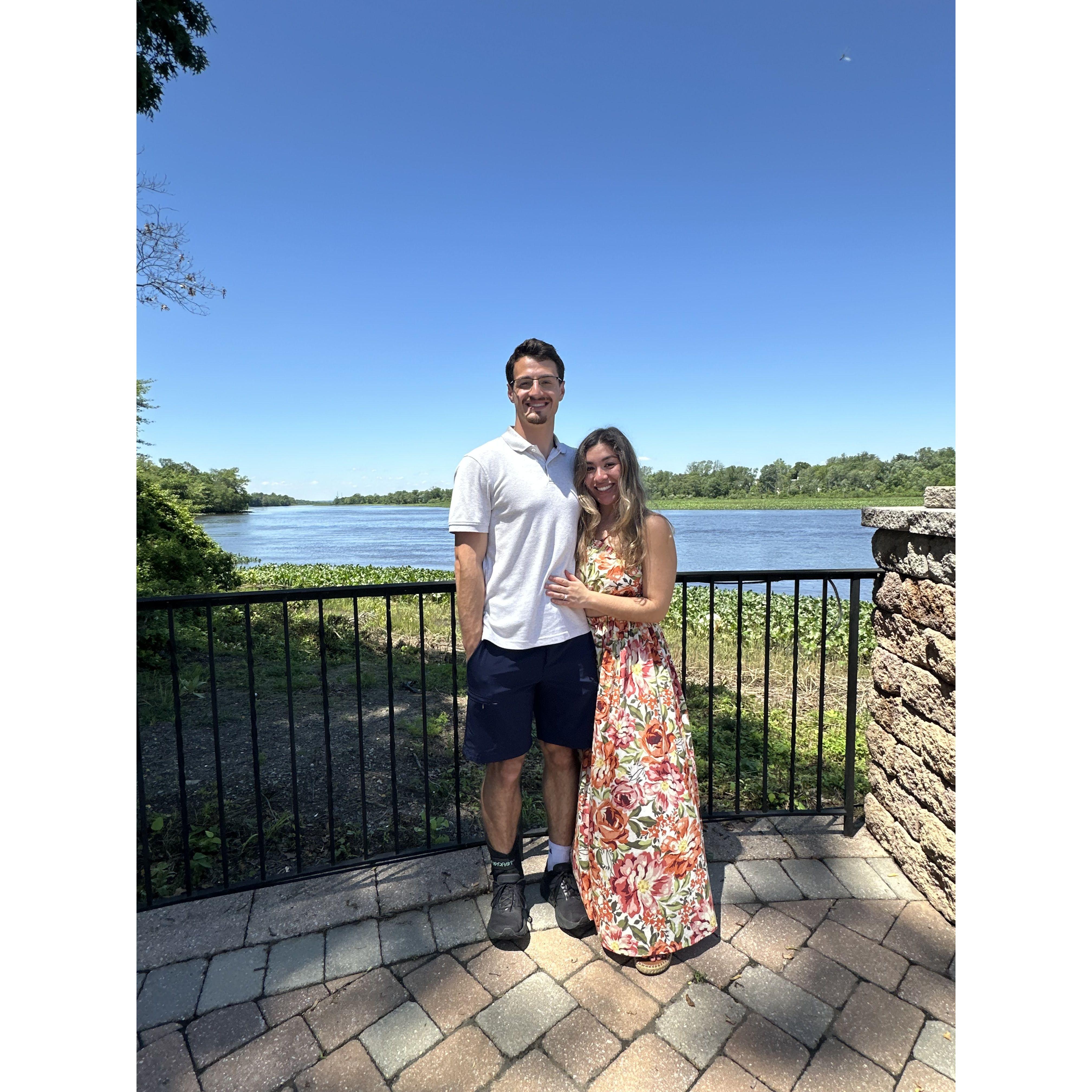 Celebrating 1 year before our wedding :) 5/17/25