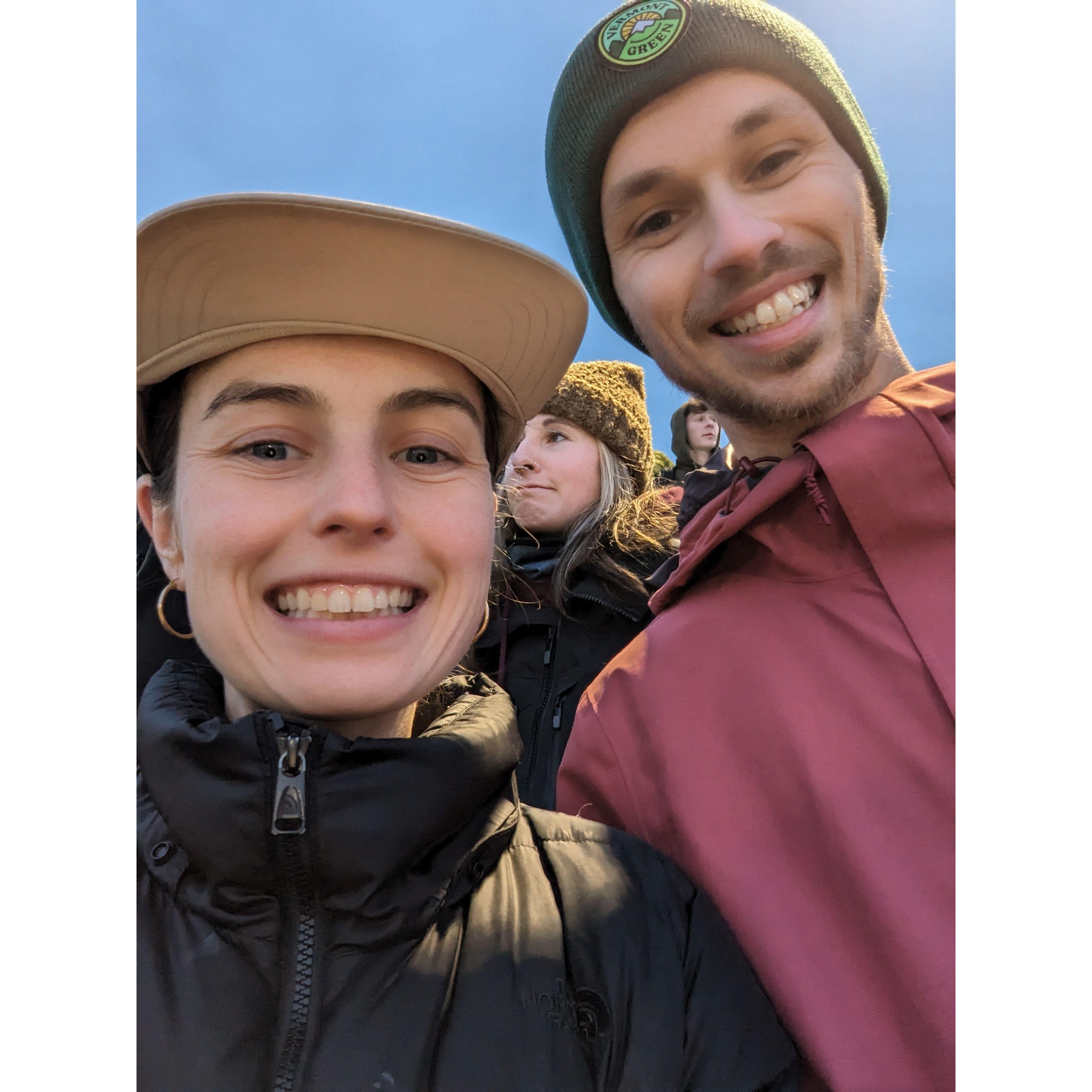 Cheering on the Vermont Green in the U.S Open Cup.