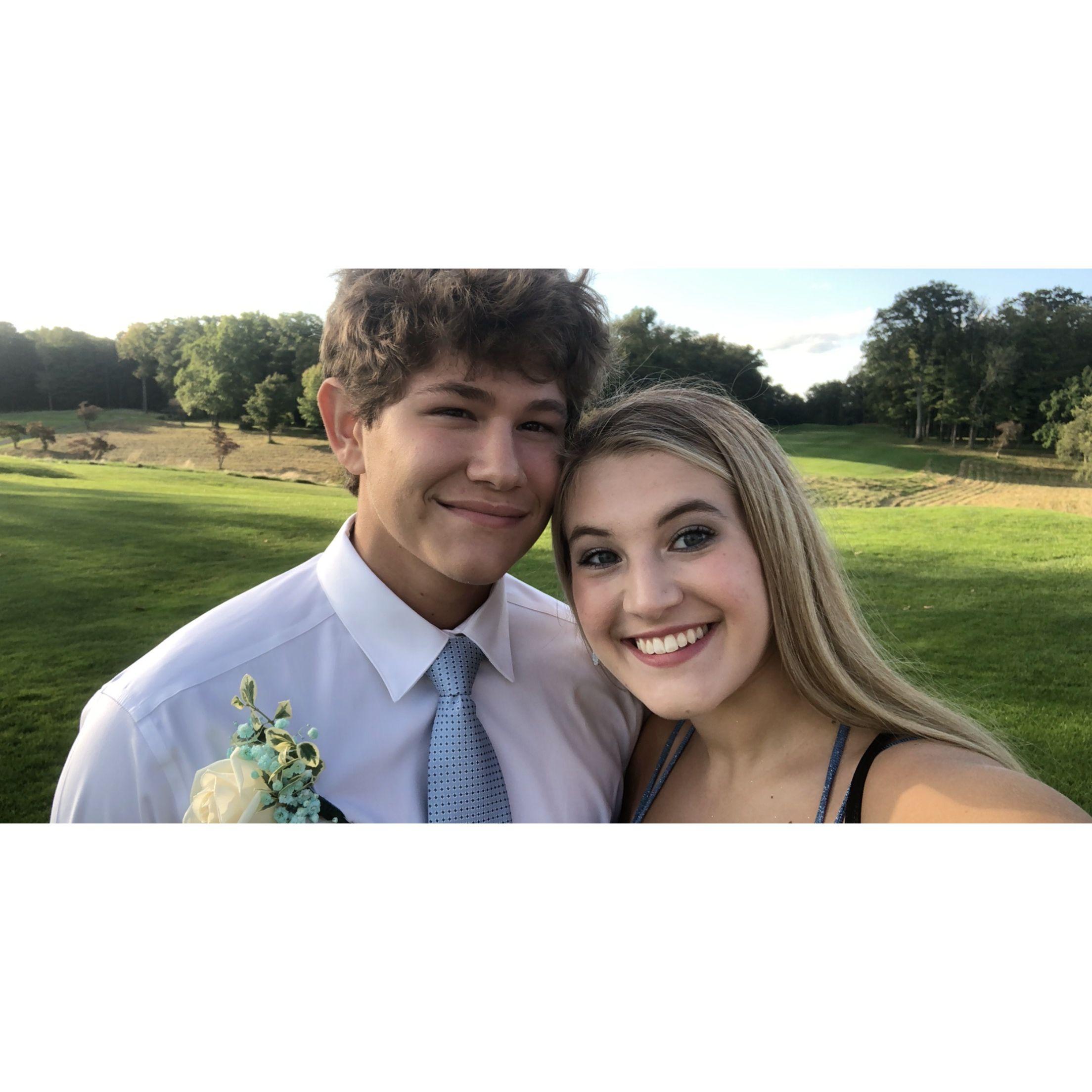 Our senior year homecoming dance.