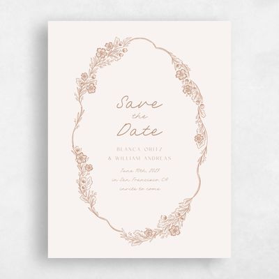 Camel, Brown Wedding Save the Date - Ariadne Portrait