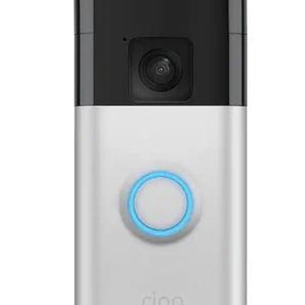 Ring - Battery Doorbell Smart Wifi Video Doorbell - Battery-Powered with Head-to-Toe Video, Live View, and Two-Way Talk - Satin Nickel