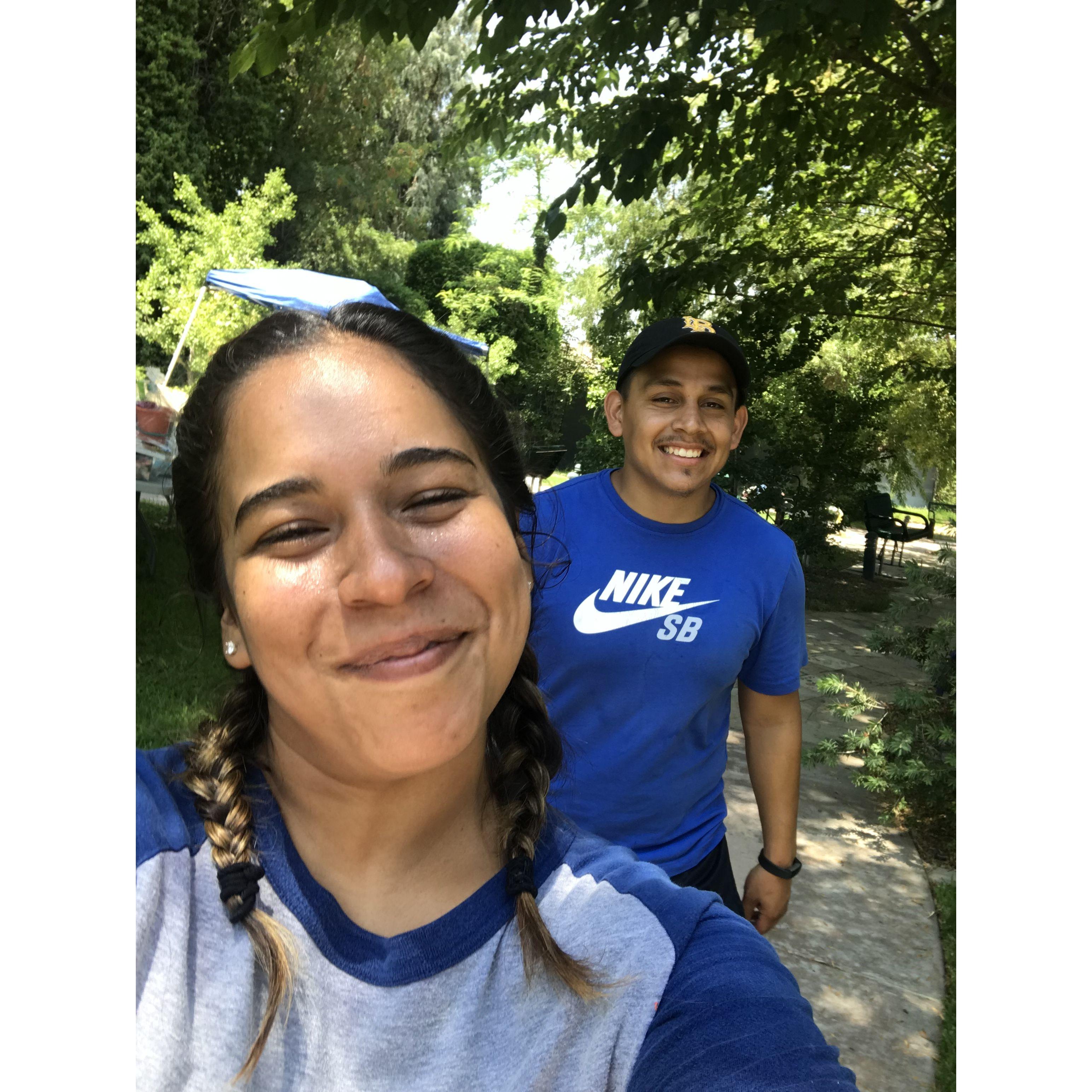 Camp Wrap week 2017. A moment while working together at Seneca.