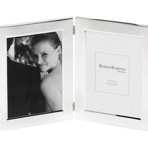 Reed & Barton Classic Silver plate Double Frame, 5" X 7"