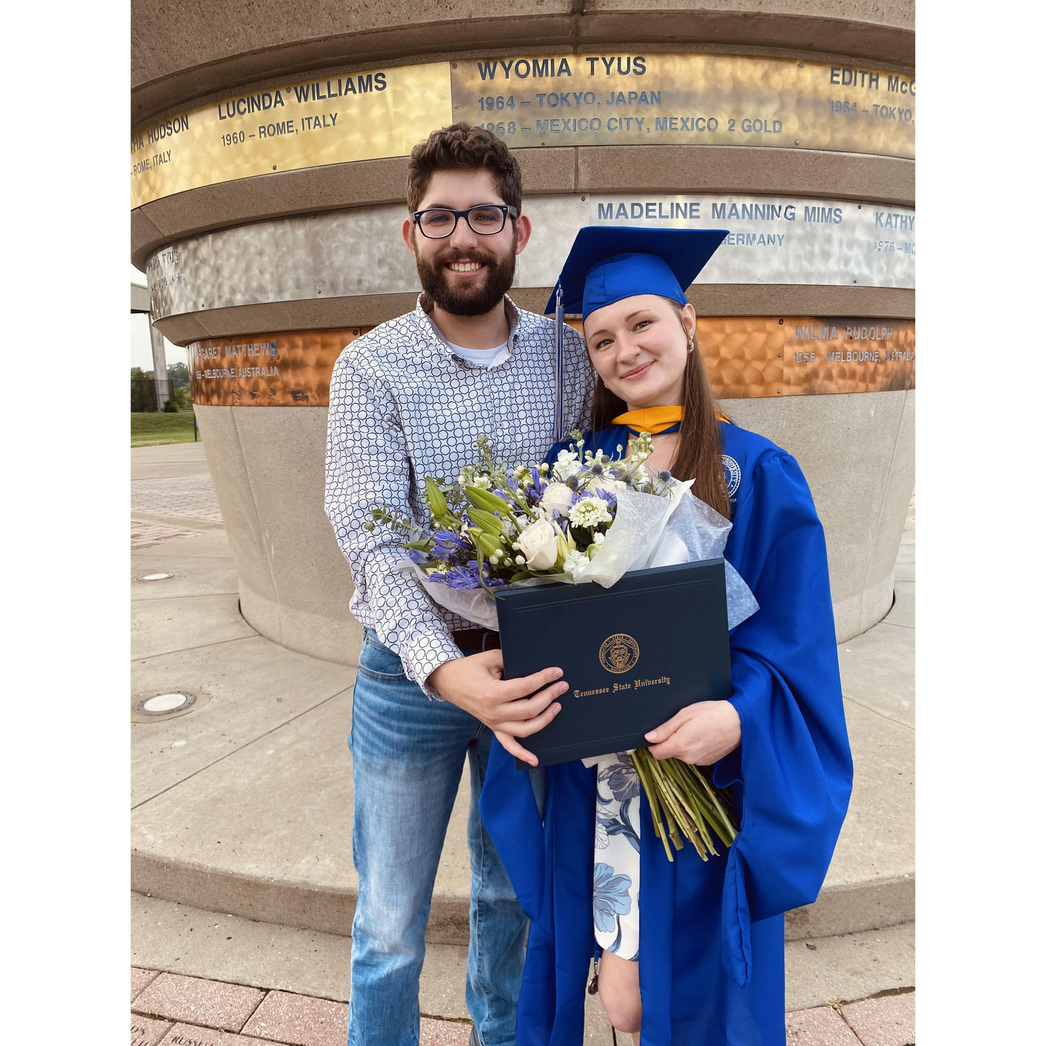 Alissa Graduating From TSU with her Masters. Will supported her for 2 years throughout this difficult process so it was a big accomplishment for them both!