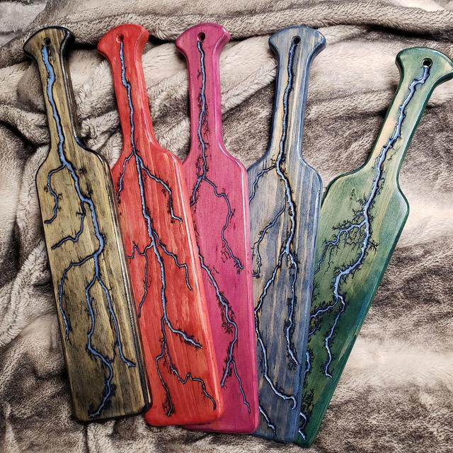 Lightning Spanking Paddle 12"- 18"x4"