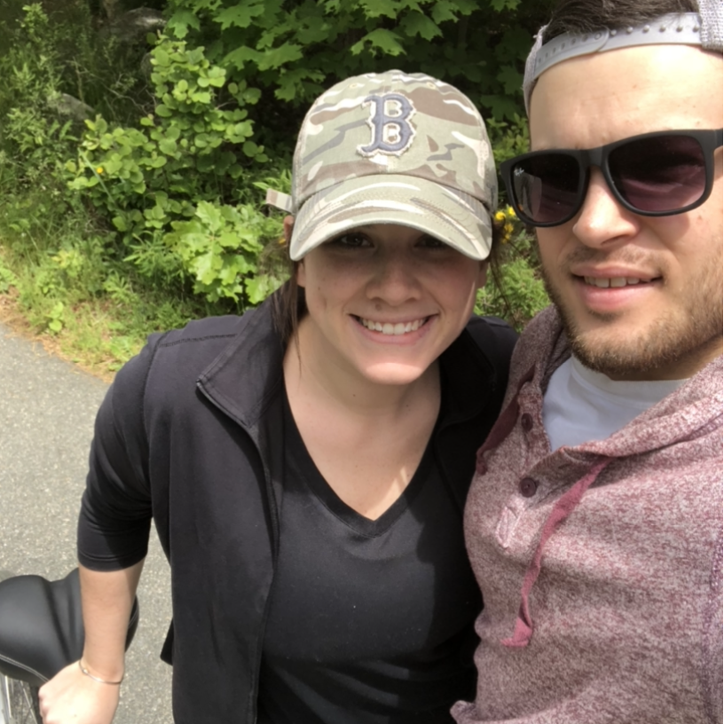This picture was right after a 22 mile bike ride down the cape cod canal!