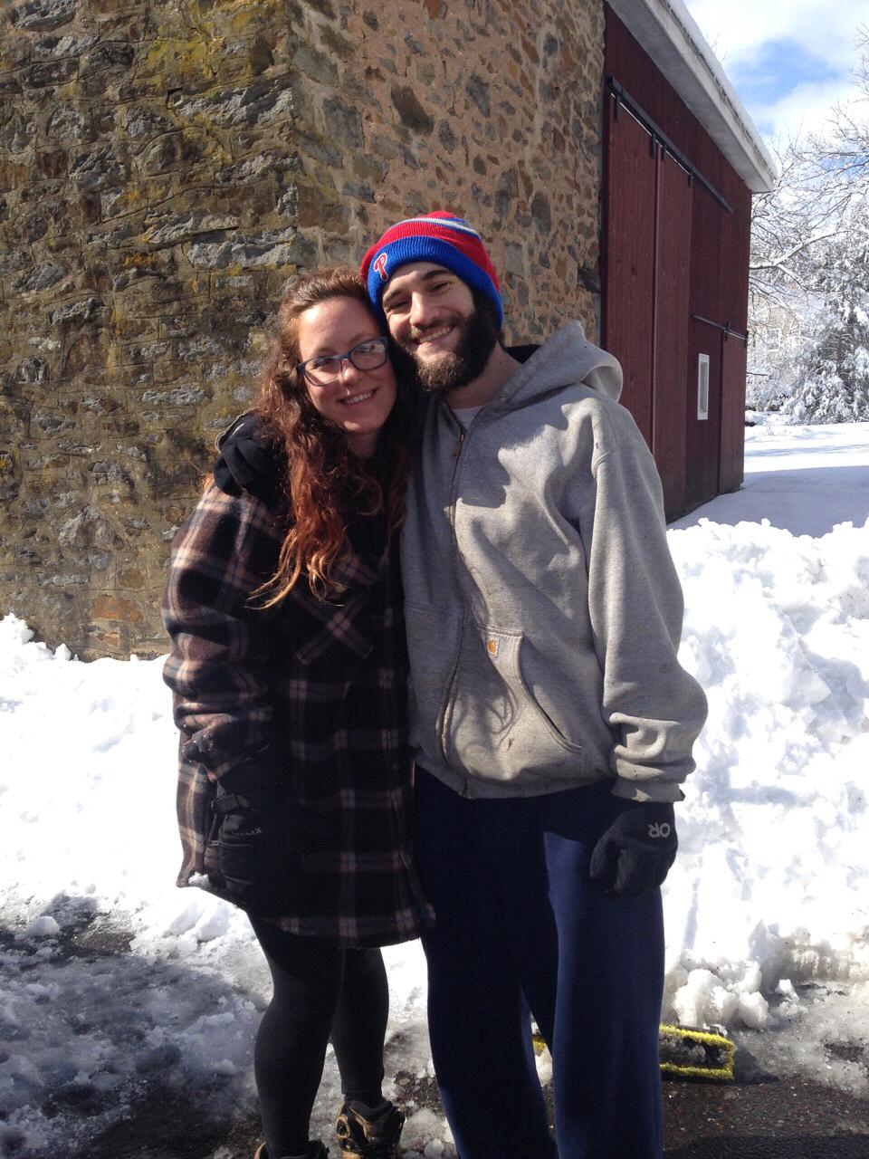 Erin’s first time shoveling a driveway in PA