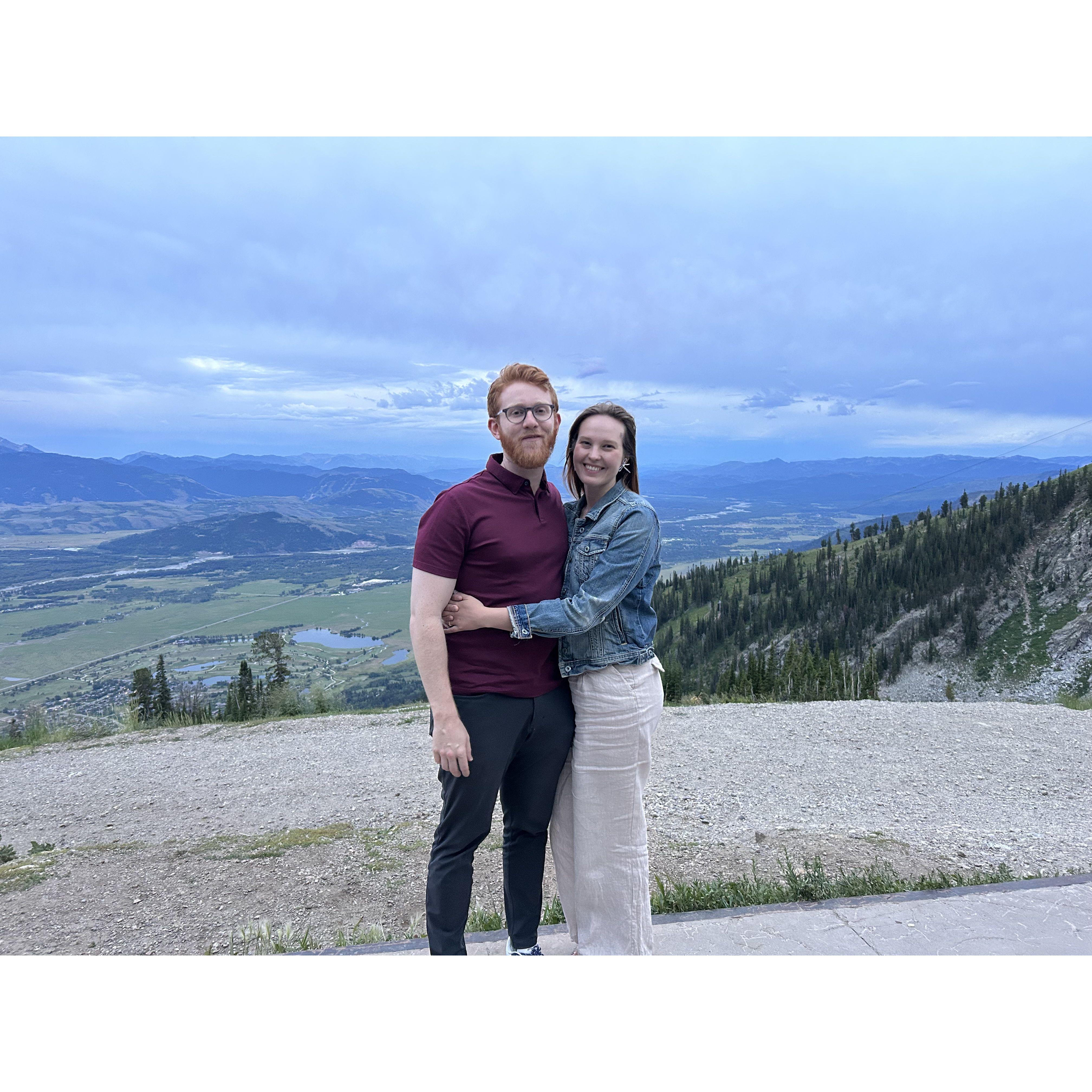 Looking out over Jackson Hole, WY and celebrating Harry's Birthday!