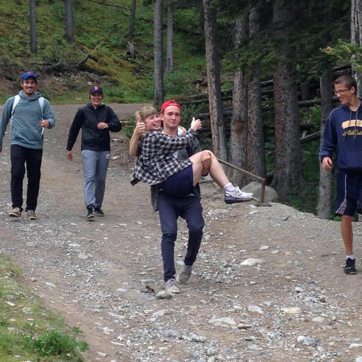 2016 - Isaiah sweeping Mikayla off her feet after rolling her ankle hiking in the mountains!