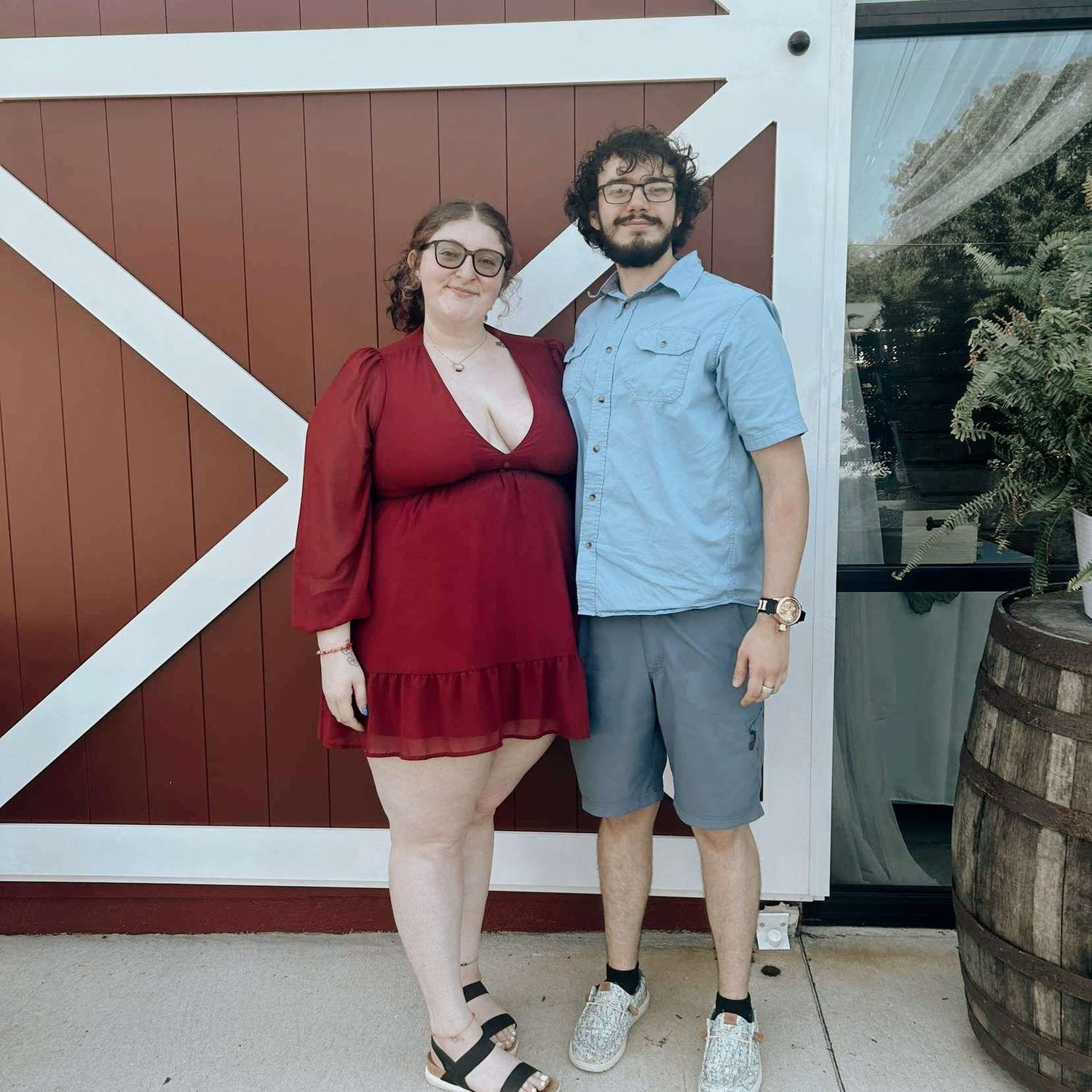 Our first time going to a wedding together