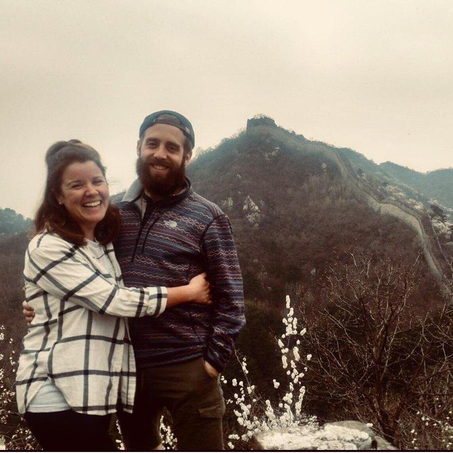 On the Great Wall of China outside of Beijing in April 2017.